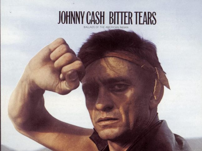 Johnny Cash and that rebel album on the side of the Indians