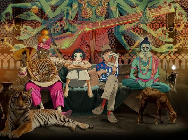 Gorillaz become mystical and leave from India