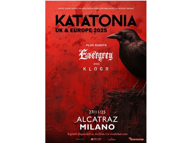 Katatonia in Milan, the times of November 27th at Alcatraz
