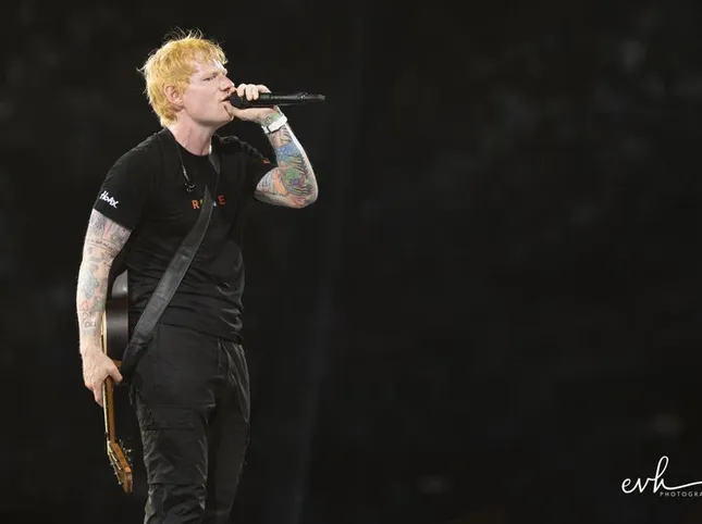 The strange trio: Ed Sheeran with Dave Grohl and John Mayer