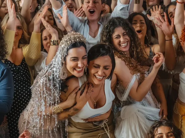 Serena Brancale, Levante and Delia together in "Al mio Paese"