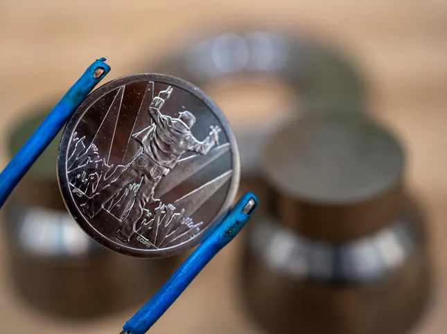 A celebratory medal for Vasco Rossi's tour