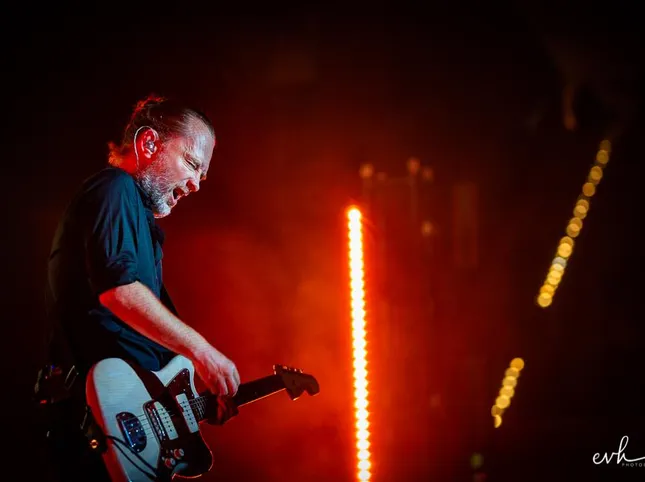 Thom Yorke joins Flea on stage, and it's funky