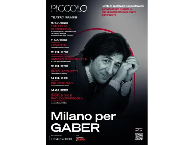 Milan for Gaber, the program